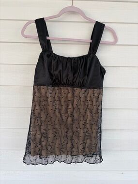 Vintage Sequin Babydoll Cami Sparkly Y2K Fairy Grunge Festival Top